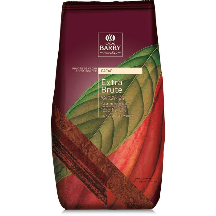 Cacao Barry - Extra Brute Cocoa Powder 22/24% - 1 Kg - Bulk Mart