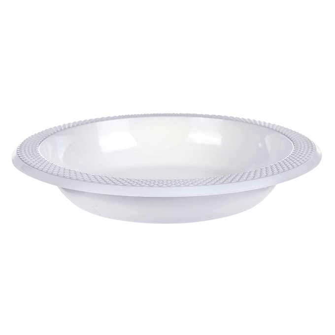Café Express - 12 Oz Plastic Bowls White - 4 x 150 Pcs/Case - Bulk Mart
