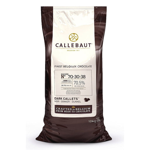 Callebaut - 70-30-38 Dark Chocolate Callets 70% - 2 x 10 Kg - Bulk Mart
