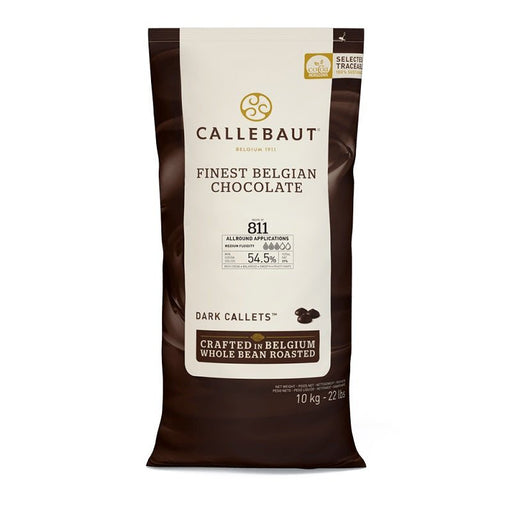 Callebaut - 811 Dark Chocolate Callets 54.5% - 2 x 10 Kg - Bulk Mart