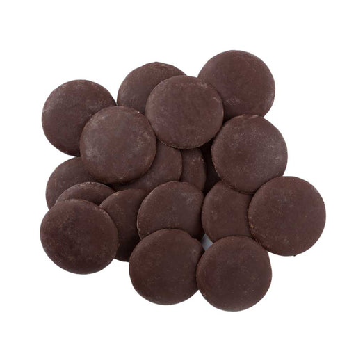 Callebaut - Ezmelt Tulsa 55% Semi Sweet Dark Chocolate Callets - 50 Lbs - Bulk Mart