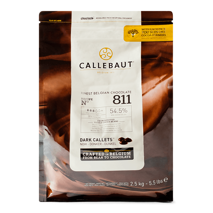 Callebaut - Finest Belgian Dark Chocolate Callets - 2.5 Kg - Bulk Mart