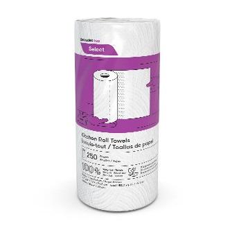 Cascades Pro - K250 - 2 Ply Wrapped Kitchen Towel Roll 11" x 8" - 12 x 250 Sheets/Case - Bulk Mart