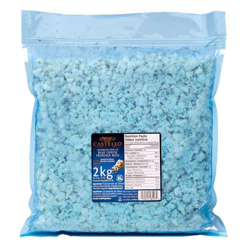 Castello - Crumbled Blue Cheese - 2 Kg - Bulk Mart