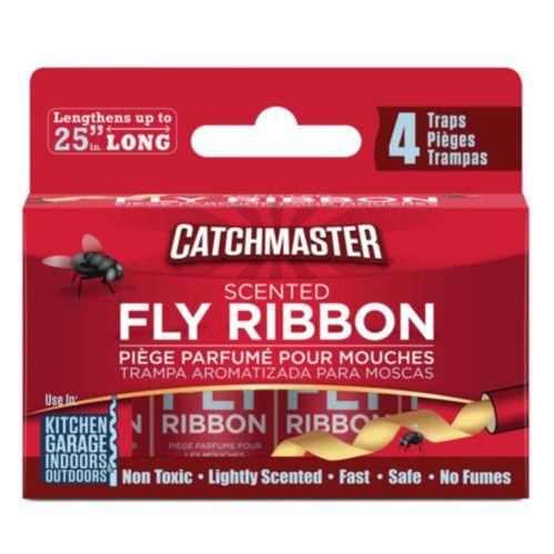 Catchmaster - Scented Bug & Fly Catcher Ribbon - 4 / Pack - Bulk Mart