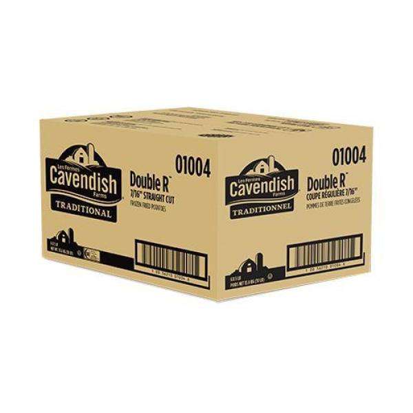 Cavendish - 7/16" Straight Cut Double R Fries #01004 - 6 x 5 Lb - Bulk Mart