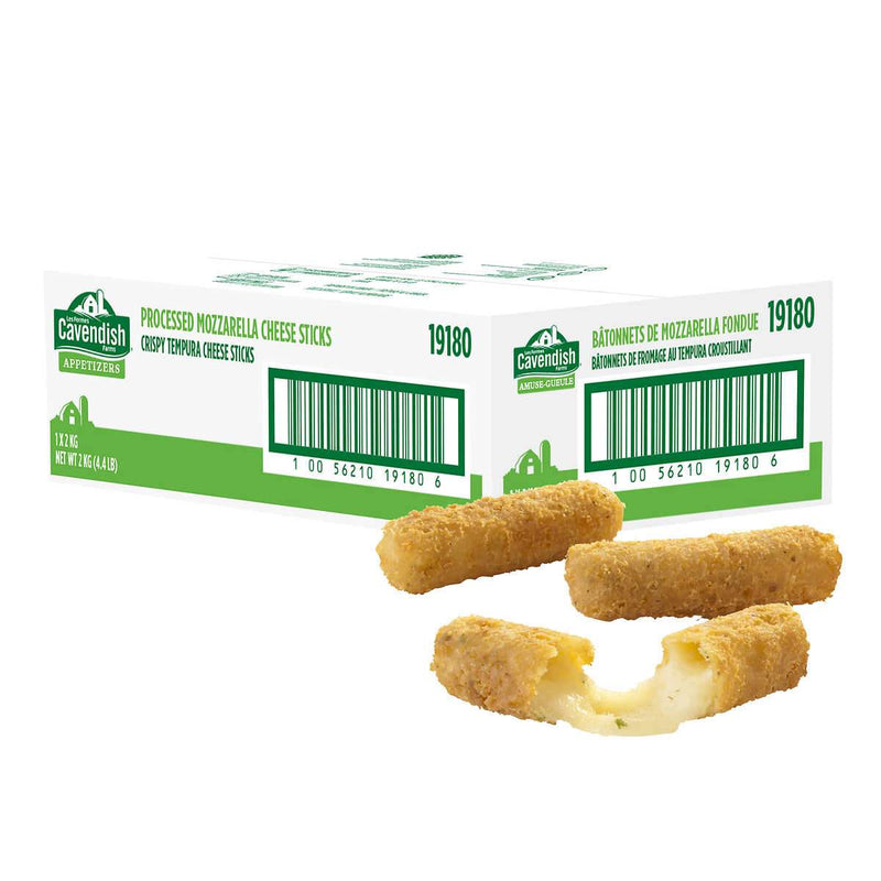 Cavendish - Crispy Tempura Mozzarella Sticks #19180 - 5 Lbs - Bulk Mart