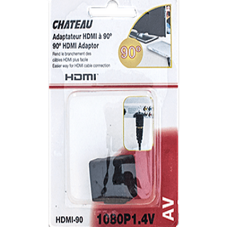Chateau - 90 Degree HDMI Adaptor - Each - Bulk Mart