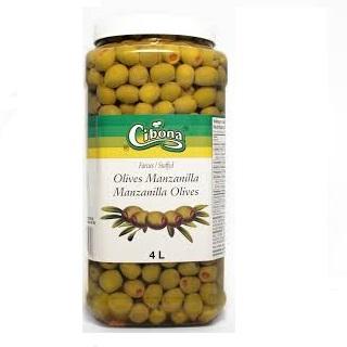 Cibona - Stuffed Manzanilla Olives - 2 x 4 L - Bulk Mart