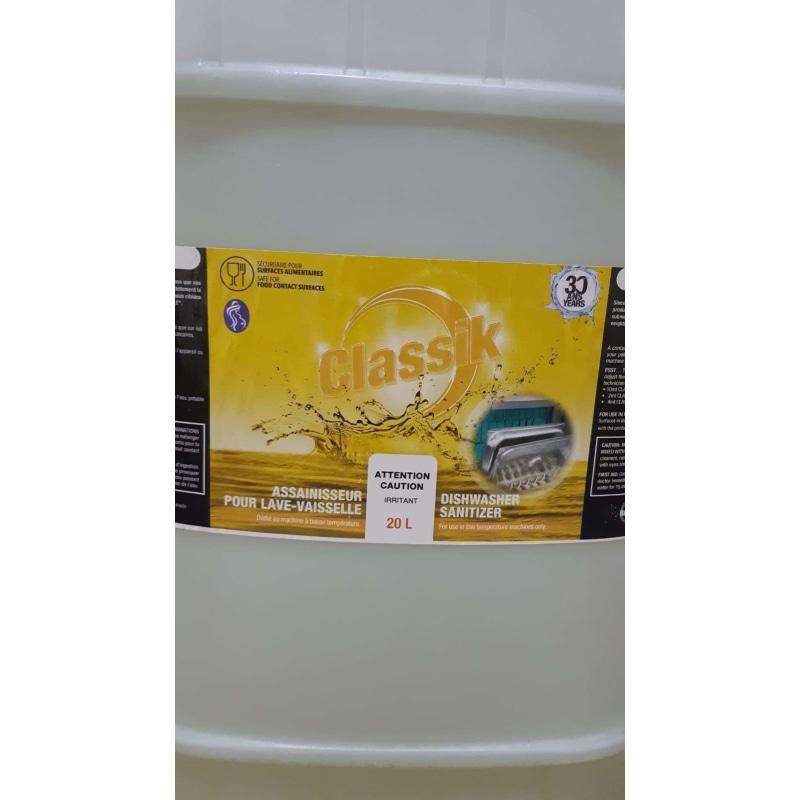 Classik - Dish Sanitizer - 20 L - Bulk Mart