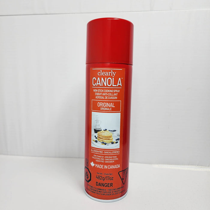 Clearly Canola - Non-Stick Cooking Spray Original - 6 x 482 g - Bulk Mart