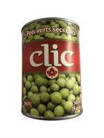 Clic - Green Peas Cooked - 6 x 100 oz - Bulk Mart