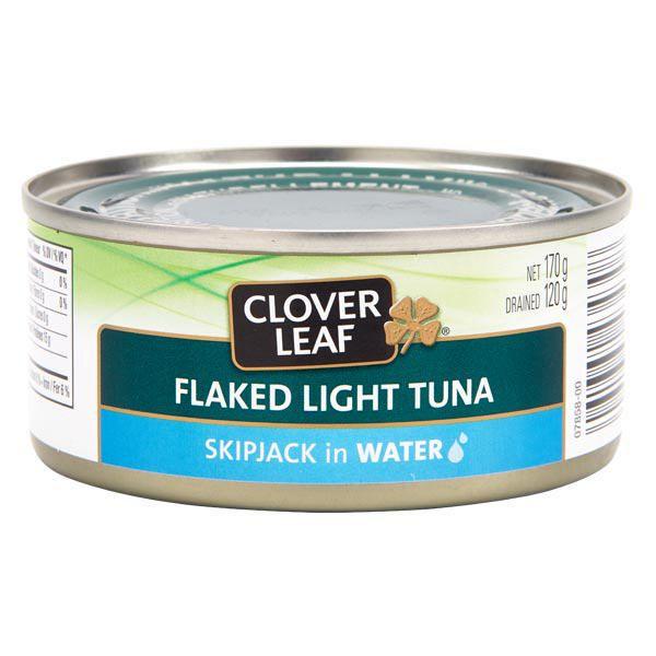 Clover Leaf - Flaked Light Tuna In Water - 24 x 170 g/Case - Bulk Mart