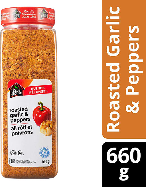 Club House - La Grille Roasted Garlic And Peppers Seasoning - 660 g - Bulk Mart