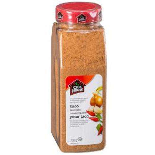 Club House - Taco Seasoning - 735 g - Bulk Mart