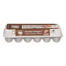 Conestoga - Free Run Omega-3 Large Brown Eggs - 12 Pack - Bulk Mart