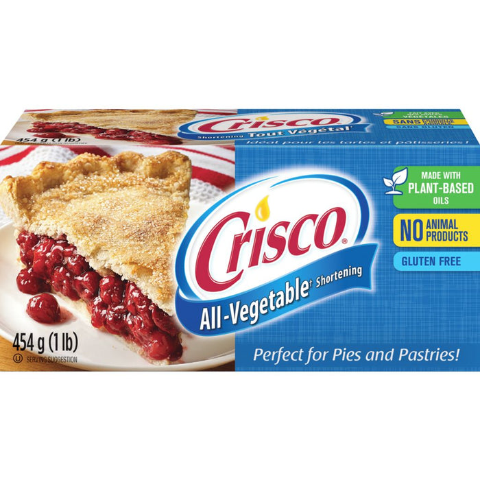 Crisco - All Vegetable Shortening - 454 g - Bulk Mart