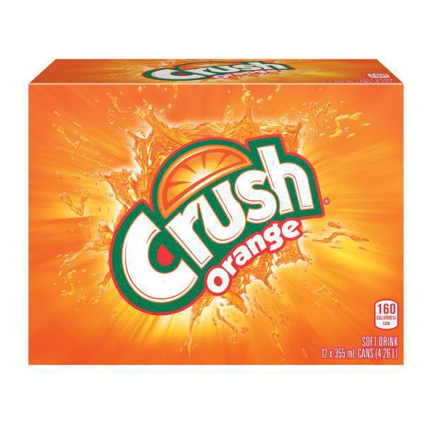 Crush - Orange Soda - 12 x 355 ml - Bulk Mart