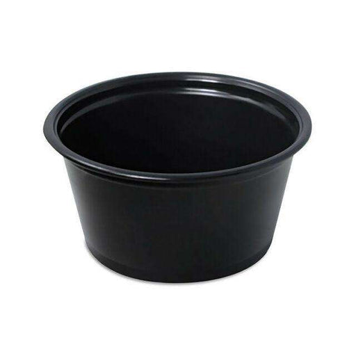 Dart Conex - B200EN - 2 Oz Black Plastic Portion Cup - 250 / Pack - Bulk Mart