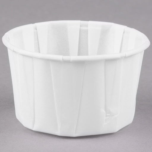 Dart Solo - 2 Oz White Paper Souffle / Portion Cups - 5000 / Case - Bulk Mart