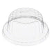 Dart Solo - Clear Dome Plastic Lids No Hole For 3.5 Oz Food Container - 100/Pack - Bulk Mart