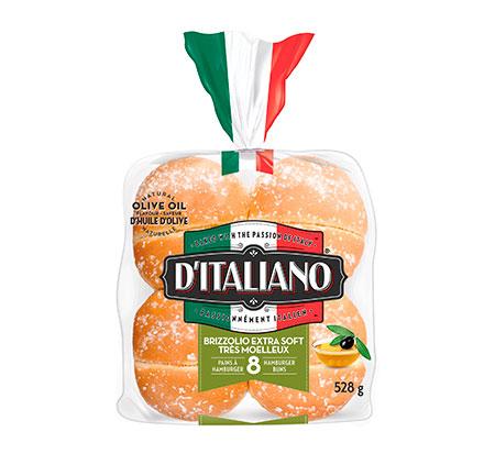 D'Italiano - Brizzolio Hamburger Bun - 8 / Pack - Bulk Mart