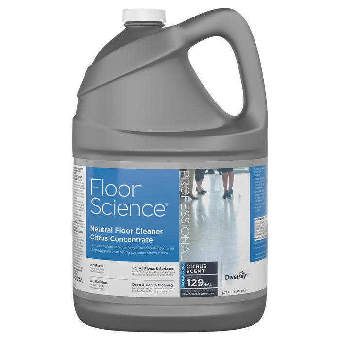 Diversey - Floor Science Neutral Floor Cleaner Citrus - 4 x 3.78 L - Bulk Mart