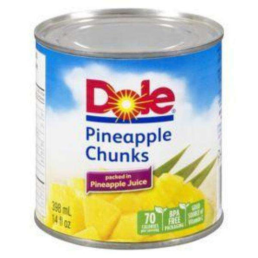 Dole - Pineapple Chunks Ln Juice - 24 X 398 Ml - Dole