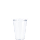 DURA - 10 Oz Clear Plastic Cold Cups PET, 78mm Rim - 1000/Case