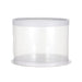 DURA - 10" Round Clear Plastic Cake Box With White base & Lid - 10/Pack - Bulk Mart