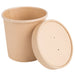 DURA - 16 Oz Kraft Paper Soup Container With Lids - 250 Sets / Case - Bulk Mart