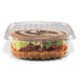 DURA - 32 Oz Clear Hinged Lid Container - 50/Pack - Bulk Mart