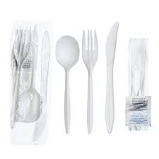 3X Heavy Duty Plastic Spoons Individually Wrapped, Sturdy Like Silverware,  100 Pack Black Disposable Plastic Spoons Bulk, Packaged To-Go Utensil Set