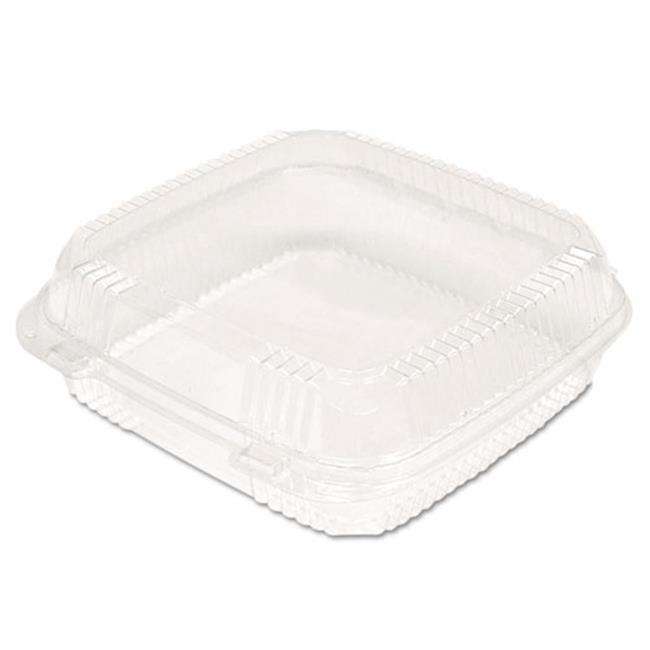 DURA - 9" Large Clear Hinged Container - 50/Pack - Bulk Mart