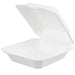 DURA - 9" x 9" x 3" Biodegradable Compostable Takeout Container 1 Compartment - 50/Pack - Bulk Mart