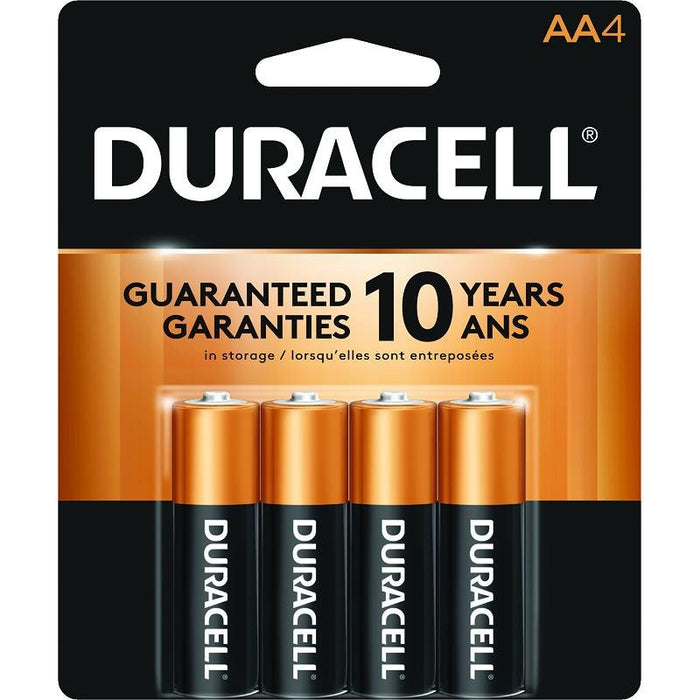 Duracell - 1.5 V CopperTop Alkaline AA Batteries - 4 / Pack - Bulk Mart
