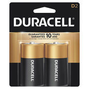 Duracell - Coppertop Type D Batteries - 2 / Pack - Bulk Mart