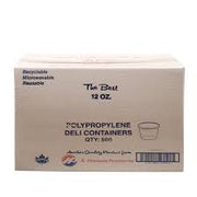 E Hofmann - HT12 - 12 Oz Plastic Deli Container Clear - 500/Case - Bulk Mart