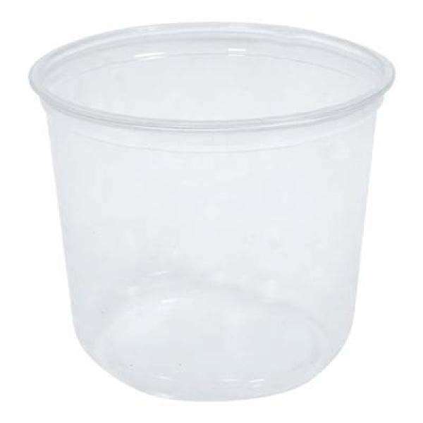 Hoffman Plastic HT08 Clear Round Deli Containers - 500/Case