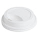 E2E - 90 mm White PLA Dome Lid For 10-20 Oz Hot Paper Cup - 50/Sleeve - Bulk Mart