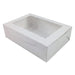 E.B. Box - White Cupcake Box With Window 14" x 10" x 4" - 100/Pack - Bulk Mart