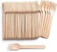 ECO PLUS - Compostable Birch Wood Fork Unwrapped Natural - 10 x 100/Case - Bulk Mart