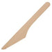 ECO PLUS - Compostable Birch Wood Knife Unwrapped Natural - 100/Pack - Bulk Mart
