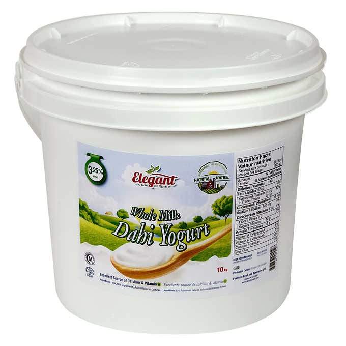 Elegant - 3.25% Whole Milk Dahi Yogurt - 10 Kg - Bulk Mart