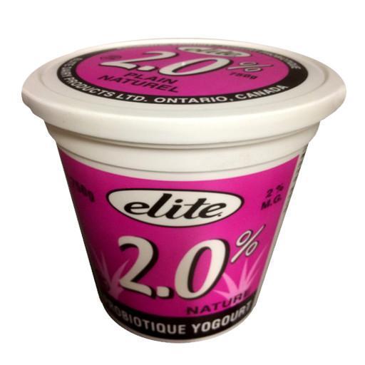 Elite - 2% Natural Probiotic Yogurt - 750g - Bulk Mart