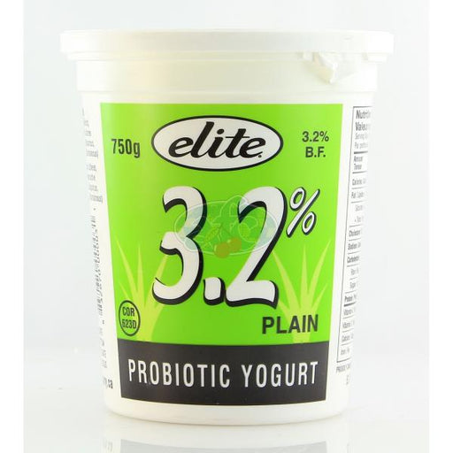 Elite - 3.2% Plain Probiotic Yogurt - 750g - Bulk Mart