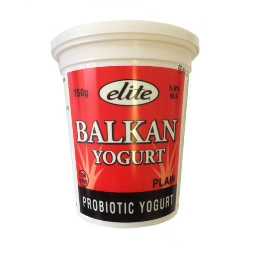 Elite - 5.9% Balkan Yogurt Plain Probiotic - 750g - Bulk Mart