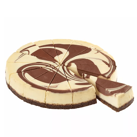 Elite Sweets - 10" Pre-sliced Chocolate Swirl Cheesecake 14 Slices - Each - Bulk Mart