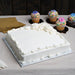 Enjay - 12" x 12" x 1/2" Square Silver Cake Board - 6/Pack - Bulk Mart