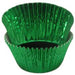 Enjay - 2" x 1.25 x 4.5" Green Brite Foil Baking Cup - 500/Pack - Bulk Mart
